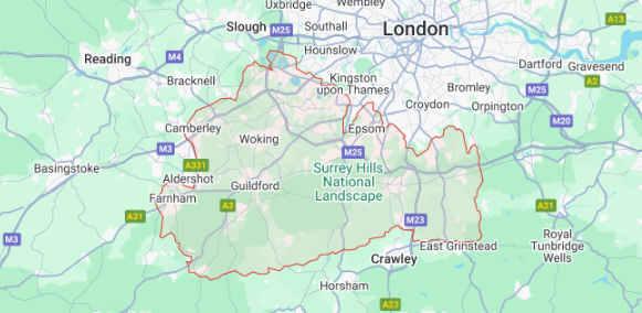 Mobile Mechanic in the Surrey area (map)